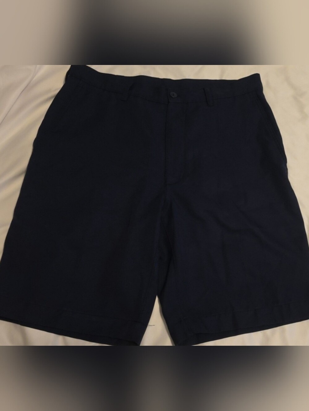 PGA Tour Men's Dark Navy Flat-Front Golf Shorts
